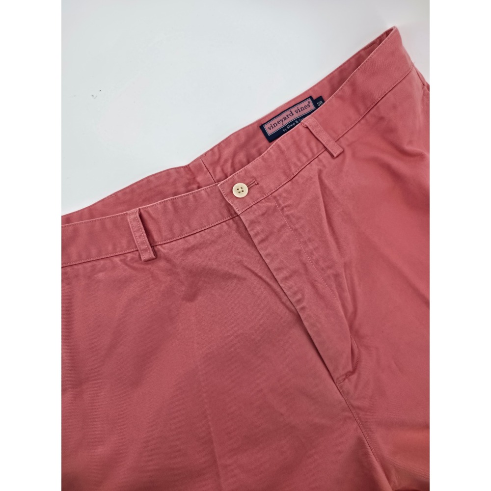 Vineyard Vines Mens Club Shorts Salmon Pink Chino Cotton Twill Size 38